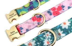 Collier de chien en polyester enduit de PVC, style tactique, motif personnalisé, imperméable, boucle détachable réglable, pour toutes les saisons - Product Image 4