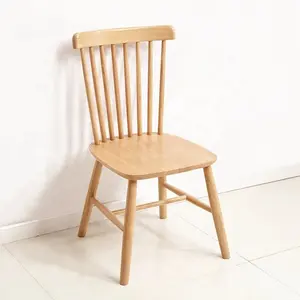 Silla de madera Windsor apilable para restaurante moderno de buena calidad para boda