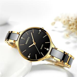 Pour 2330 Logo personnalisable luxe Antique charme femmes montre-bracelet à Quartz en acier inoxydable bande chronographe étanche mode - Product Image 2