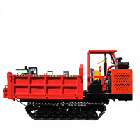 Mini-dumper sur chenilles Liondi personnalisé de 0,8 à 3,0 tonnes, chargeur sur chenilles rotatif avec cabine pour fermes/jardins