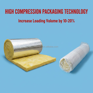 Manta de Lana de Vidrio con Revestimiento de Aluminio Impermeable de 50 mm de Espesor para Aislamiento de Tuberías y Conductos Comerciales - Product Image 2