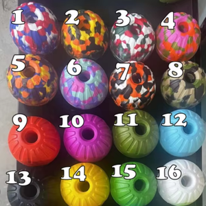 Commercio all'ingrosso 7cm palla cava cane giocattolo aggressivo per la pulizia dei denti classico stile durevole per cani gatti eco-friendly per uso interno/esterno - Product Image 2