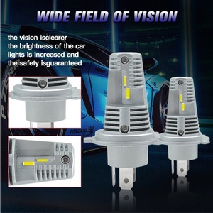 ไฟหน้ารถยนต์ XOVY M4 H4 แบบ Flood 50W ชิป Csp หลอดไฟหน้า Led Faro Led Canbus 12v ไฟหน้ารถจักรยานยนต์ Led - Product Image 3
