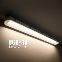 CGT Faible UGR19 Lumière anti-éblouissement 30W 40W 60W Puissance sélectionnable 3500K 4000K 5000K CCT Changebel IP65 Étanche LED Étanche à la vapeur