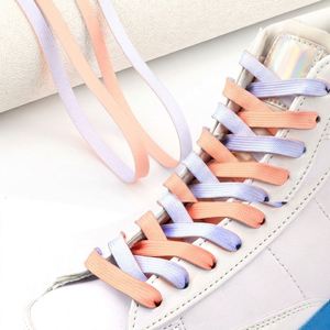 HF Double Side Color Gradient Printed Flat Polyester Shoelaces for Fashion Sports Sneakers - Product Image 3