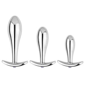 Plug Anale in Metallo con Cristallo Diamantato, Misure S/M/L, Giocattolo Sessuale per Uomo e Donna, Plug Anale Stimolante - Product Image 3