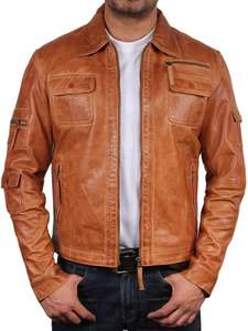 Chaquetas de cuero ajustadas para hombre, producto de invierno, diseño personalizado, superventas - Product Image 3