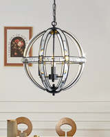 XINZHONG Cage Cristal Orbe Ronde Haut De Gamme Personnalisation Salon Hôtel Lumières Décoratives et Lustre Design Pendentif
