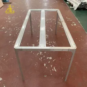 ZHONGLIAN CNC customized aluminium dining table profile for furniture legs