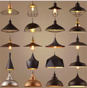 Retro Industrial Chandeliers Pendant Lights Lamp Vintage Loft Iron Art Industrial Pendant Lighting For Dining Kitchen Island