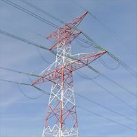 Estructura de Línea Eléctrica Aérea Autoportante de Acero Angular Galvanizado en Caliente para Torres de Alta Tensión de 500kV