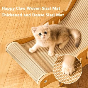 <span class=keywords><strong>Centro</strong></span> de Actividades para Gatos de Diseño Avanzado en Madera con Rascadores de Sisal Natural, Hamaca Transpirable, 4 Niveles, Solución Compacta para Interiores - Product Image 6