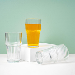 Rõ ràng cốc thủy tinh Nước trái cây sữa cốc cà phê nóng và lạnh tùy chỉnh cốc nước thủy tinh với rơm - Product Image 6