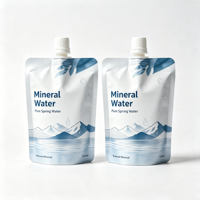 Fabriksprijs op maat bedrukte mineraalwater spuitpouch 200ml staande pouch met spuitmond voor vloeibare verpakkingen