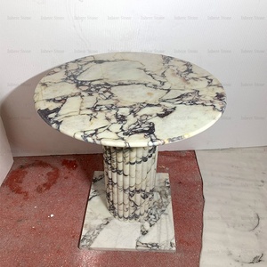 Ý cao cấp đá cẩm thạch Bàn cà phê đồ nội thất nhỏ vòng calacatta Viola đá cẩm thạch bàn ăn - Product Image 4