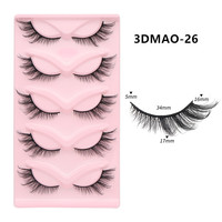 Cils en bande complète effet œil de chat HY Beauty Lash, personnalisables avec votre propre logo, vente en gros, boîtes à cils de marque, cils en bande œil de chat