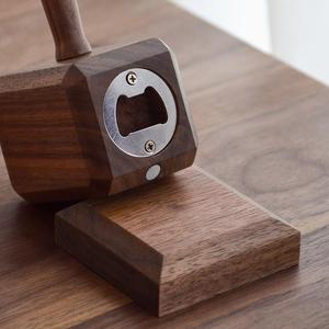 Ouvre-bouteille Marteau de Thor avec manche en bois, ouvre-bouteille créatif pour la décoration de la maison, ouvre-boissons - Product Image 2