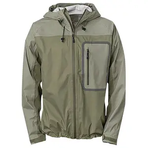 Veste de pêche respirante et imperméable à 3 couches, coupe-vent personnalisé, légère, offre spéciale,