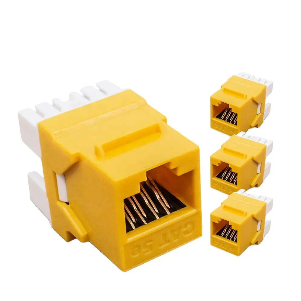 Network 8P8C Cat 6 Unshielded Modular Jack Utp 90 Degree Rj45 Parallel Cat5e Cat6 Keystone Jack