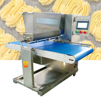 Machine à déposer les biscuits et gâteaux électrique à double usage, machine à biscuits rotative automatique pour la fabrication de biscuits Jenny, cupcakes et snacks.