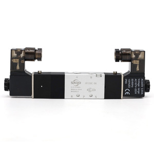 Vanne solénoïde à cinq voies à deux positions SXQD 4V130 06C pour commande de cylindre, montage sur panneau, DC24V - Product Image 3