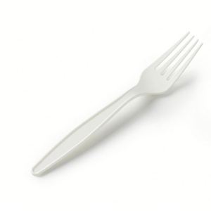 Ensemble de couverts jetables en plastique PP pour mariage, couteau et fourchette dentelés blancs pour restaurant - Product Image 2