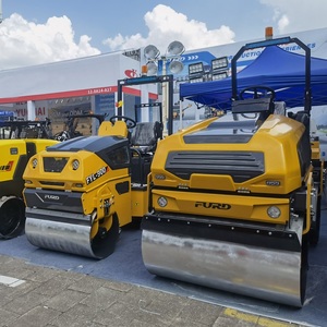 नया डिज़ाइन 3 टन हाइड्रोलिक वाइब्रेटिंग डामर टेंडेम कॉम्पेक्टर रोड रोलर - Product Image 1