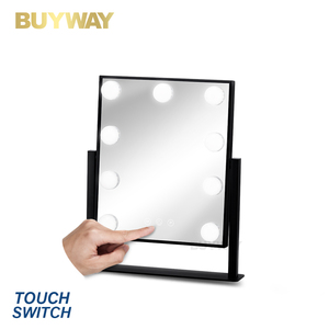 Rectangular 9 bombillas luces led lámpara de mesa de <span class=keywords><strong>tocador</strong></span> maquillaje casa <span class=keywords><strong>hollywood</strong></span> pelo <span class=keywords><strong>espejo</strong></span> - Product Image 3