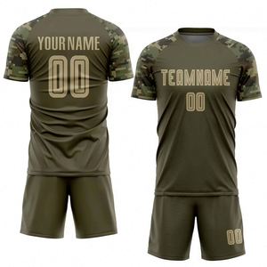 ชุดวอร์มลายพรางแบบยูนิเซ็กซ์ เสื้อเจอร์ซีย์อเมริกันฟุตบอลคุณภาพสูง ชุดทีมแขนสั้น - Product Image 4