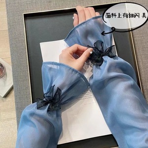 Outdoor Arm Mouwen Strik Stijl Tule Arm Mouwen Huwelijksfeest Arm Mouwen Licht Luxe En Modieuze Stijl - Product Image 2