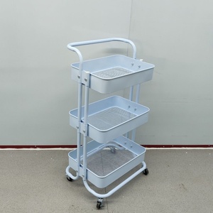 Vente chaude <span class=keywords><strong>Lasker</strong></span> En Acier Au Carbone Cuisine Rack De Stockage Ménage Snack Rack De Stockage Mobile Multicouche Simple Chariot - Product Image 4