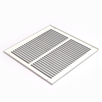 Grille d'aération simple en fer de haute qualité 12*12, épaisseur 0,7 mm, 0,743 kg, à simple déflection pour système de climatisation