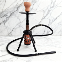 Ensemble de chicha portable multicolores avec trépied, chicha compacte, base stable, chicha élégante pour les loisirs quotidiens