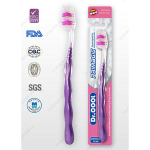 Brosse à dents moyenne longueur de gros 32mm brosse à dents adulte à manche antidérapant en nylon Dupont - Product Image 3