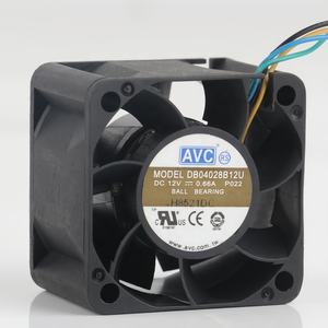 Ventilador de Refrigeración <span class=keywords><strong>AVC</strong></span> 5V 24V 48V DC 12V 0.66A AC EC 4028 40X40X28MM 4CM para Servidor, Fuente de Alimentación de Bolas, Cuatro Cables, Chasis Resistente DB04028B12U - Product Image 1