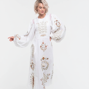 Damas DE HONOR ucranianas Verano Indio mejor calidad 2025 vestido bordado ucraniano único vestido de manga larga para mujeres Casual - Product Image 1