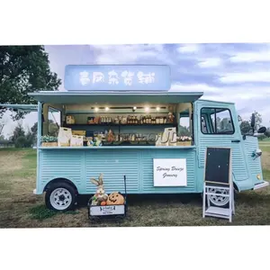 Carrito de Comida Móvil Multifuncional de Cuatro Ruedas para Hamburguesas, Aperitivos, Té con Leche y Otros Alimentos - Product Image 1