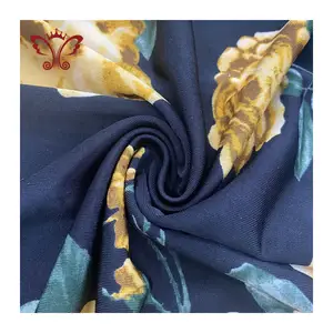 Alta Qualidade Custom Knit Dress 100% Poliéster Único Jersey Tecido Leve Azulejo Impresso Roupas Material Tecido 160CM 180GSM