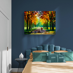 Impressionnisme abstrait moderne impression d'art sur toile paysage abstrait <span class=keywords><strong>peinture</strong></span> à l'huile <span class=keywords><strong>salon</strong></span> décor à la maison - Product Image 3