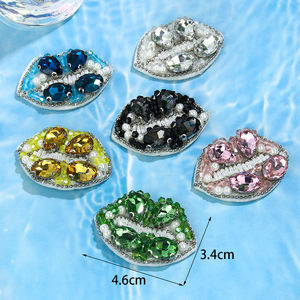 पैच रंगीन दिलचस्प थोक बिक्री क्रिसमस हैंडबुने तैयार उत्पाद ट्रेंडी वॉलेट बहुमुखी फ्फी पैच - Product Image 2