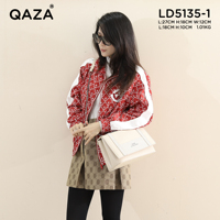 Set Tas Selempang Wanita Elegan Bahan Kulit PU, Tas Lipat Keras dengan Dompet, Desain Minimalis, Tas Tangan Wanita