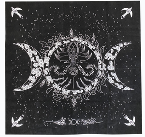Tarocchi d'altare in tessuto tripla dea fasi lunari astrologia tarocchi carte divinazione tovaglia speciale 19 "X 19" - Product Image 2