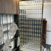 Séparation d'écran en cristal de cadre d'acier inoxydable