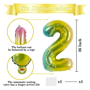 2026 Foil <b>Balloons</b> Foil Letters Large Number <b>Balloons</b> 0123456789 Number Helium <b>Balloon</b> for Birthday Party Supplies <b>Decorations</b> - Product Image 2