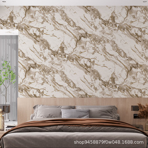 Papier peint adhésif en vinyle damassé, autocollant, imperméable, pour salon, décoration murale de style européen, autocollants muraux - Product Image 3