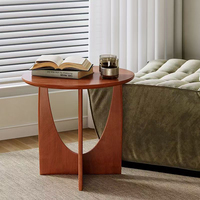 Table basse ronde pliable en bois massif moderne pour salon et chambre à coucher, écologique, livraison rapide