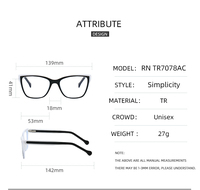 Lunettes optiques anti-lumière bleue tendance 2026 de haute qualité, monture complète œil-de-chat solide pour femmes avec logo personnalisé