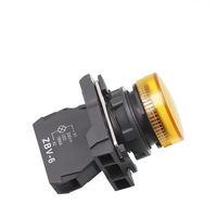Lampada Indicatrice Serie XB5 con Foro di Montaggio da 22mm, XB5-AVM3 Verde 220V, Luci Indicatrici per Apparecchiature Elettriche, Lampada di Segnalazione