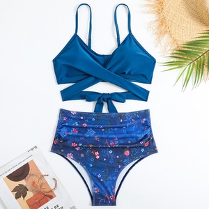 ชุดว่ายน้ำบิกินี่สองชิ้นสุดหรูจากโรงงานสำหรับผู้หญิง ชุดชายหาดแบบดันทรง ลายเสือดาว ลายสก็อต ลายเพสลีย์ - Product Image 6