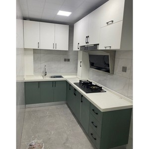 2022 European style white cherry cabinets solid wood shaker kitchen cabinet wooden make in China
